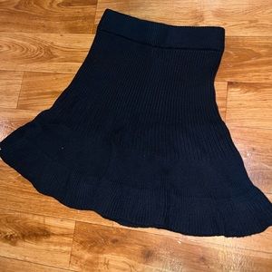 Free people black midi skirt size medium